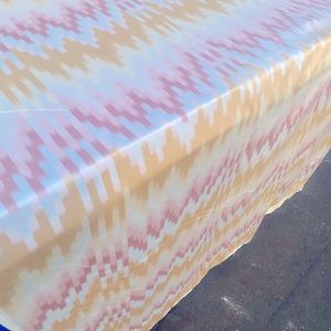 Vtg. 80’s Schumacher Exclusive Screen Print Cotton Satin Sheet Fabric 59 x 108in